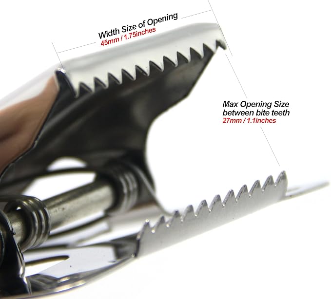 SAMSFX Fish Cleaning Board Tools Fillet Clamp w/Screws Deep-Jaw Fish Tail Clip Board for Scaling Table Bait (Fish Clamp)