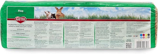 Kaytee Small Animal Pine Bedding For Pet Guinea Pigs, Rabbits, Hamsters, Gerbils, and Chinchillas, 9.8 Liter