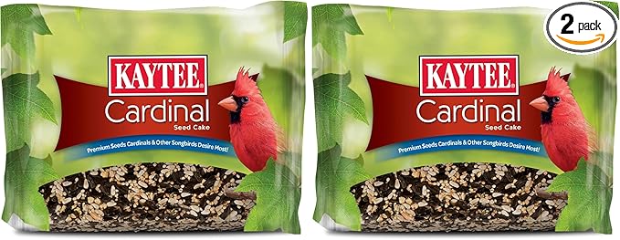 Kaytee Cardinal Seed Cake, Wild Bird Food, 1.85 Pounds (Pack of 2)