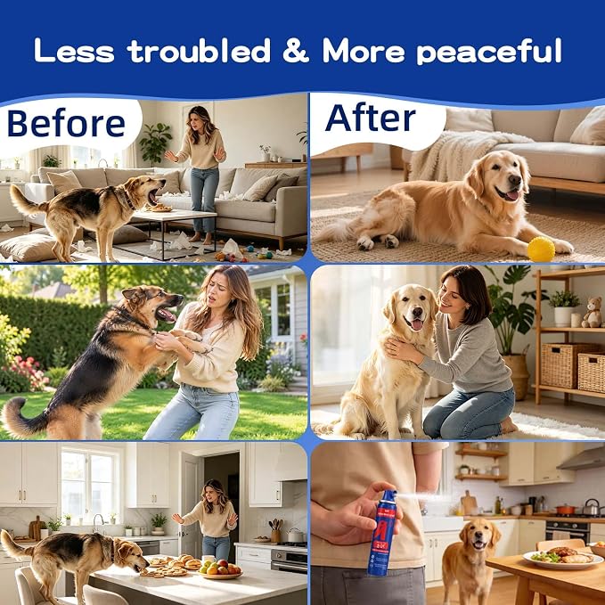 Corrector Spray Dog Trainer 70ml 1 Pack Pet Trainer Spray, Corrector Spray for Dog to Stops Barking, Jumping Up, Food Stealing, Dog Fights, Avoidance, Unwanted Dog Behaviour