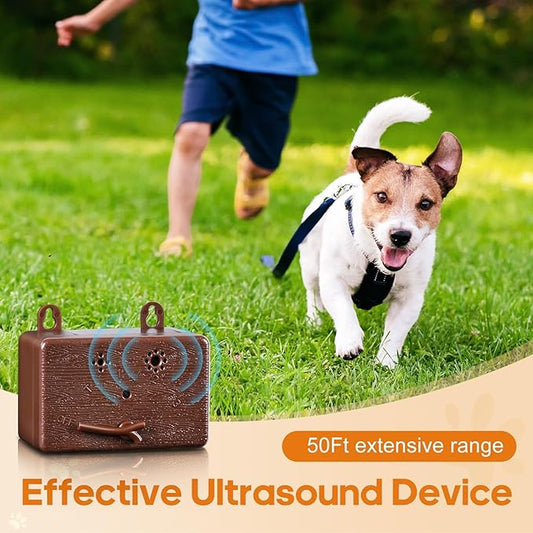 Anti Barking Device, 50FT Dog Barking Control Devices with 3 Adjustable Modes, Ultrasonic Dog Bark Deterrent Devices for Indoor & Outdoor, Dog Barking Silencer Bark Box