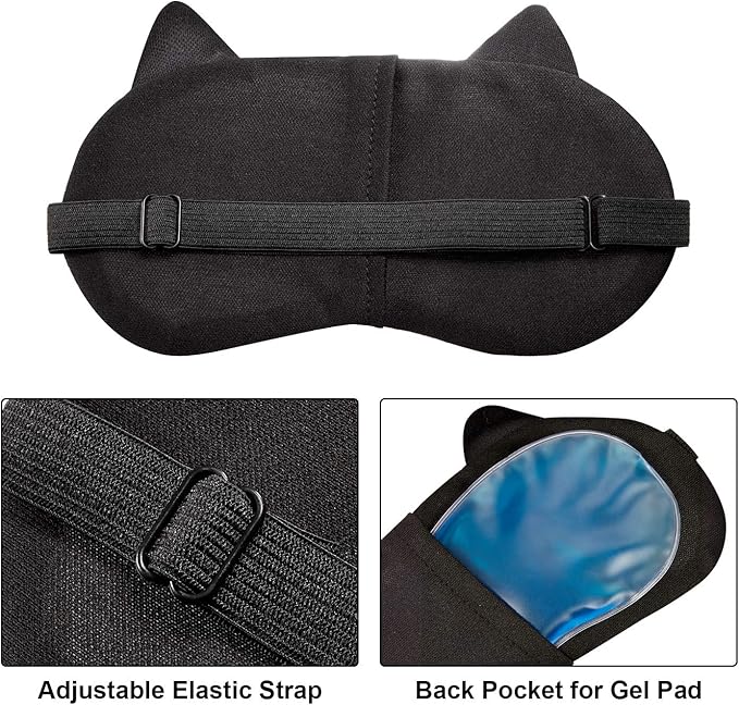 Syhood 10 Pack Funny Blindfolds for Party Game Cute Animal Sleep Mask Cat Dog Soft Blindfold Eye Cover with Adjustable Strap for Adults Men Women