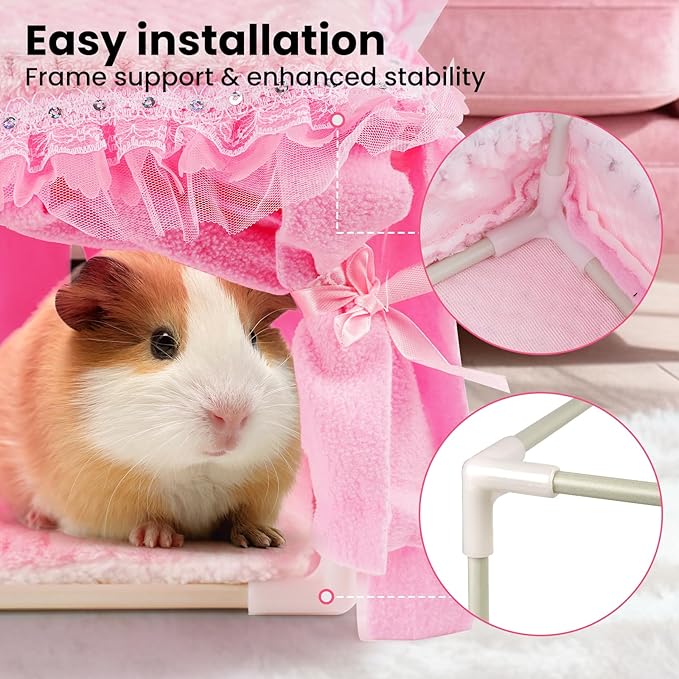 NAPLORD Guinea Pig Bed & Guinea Pig Hideout: C&C Cage Cozy Hideaway-Guinea Pig Toy