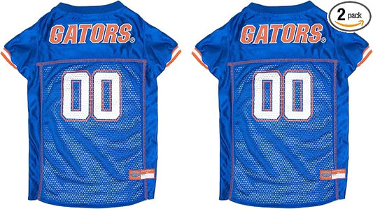 NCAA College Florida Gators Mesh Jersey for Dogs & Cats, Small. Licensed Big Dog Jersey with Your Favorite Football/Basketball College Team (Pack of 2)
