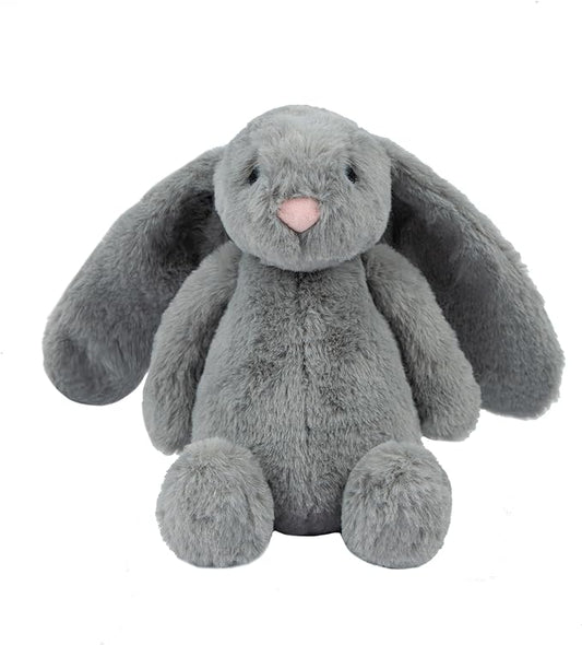 Best Pet Supplies Interactive Squeaky Dog Chew Toy, Ideal Dog Toys for Chewers, Small, Medium & Large Dogs, and Fetch Lovers - Bunny (Gray), Large