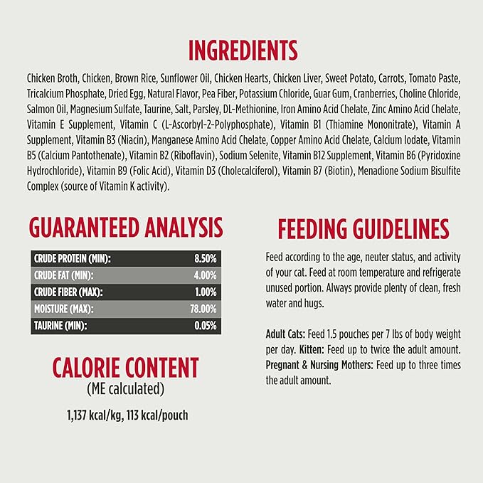 Nulo Gently Cooked Meals Chicken Shelf Stable Fresh Cat Food 3.5-oz Pouch Case of 24