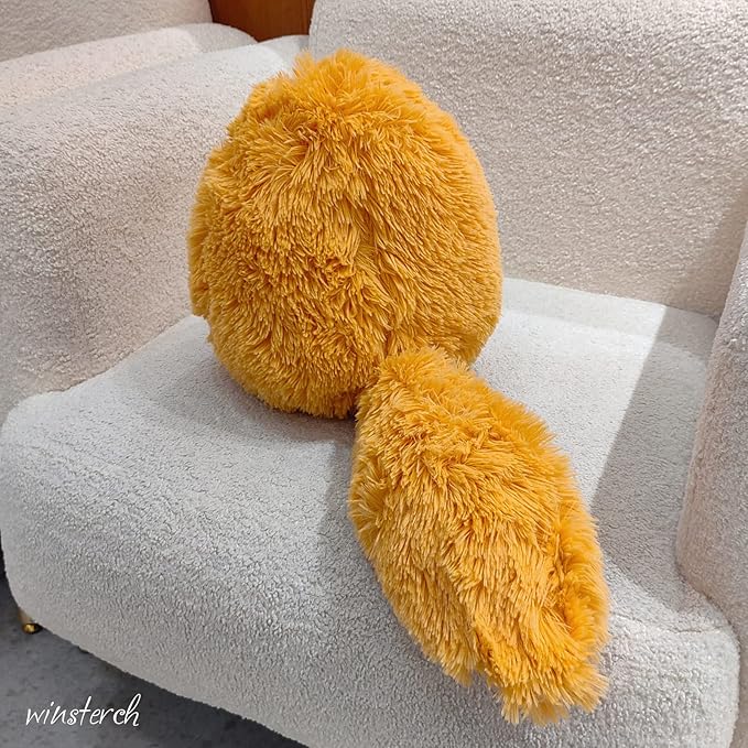 Winsterch Orange Cat Stuffed Animals Plush Cat Toys,Kids Cat Plush Teddy Soft Toy Birthday Gifts for Kids Boys and Girls,Fat Orange Plush Cat Stuffed Animals