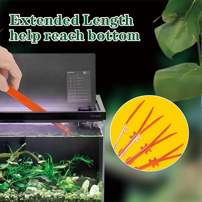 5-Pack Reptile Feeding Tongs Set - Hygienic Anti-Slip Orange Tweezers for Bearded Dragons, Lizards, Snakes, Aquariums & Small Animals(Five Colors to Choose from)