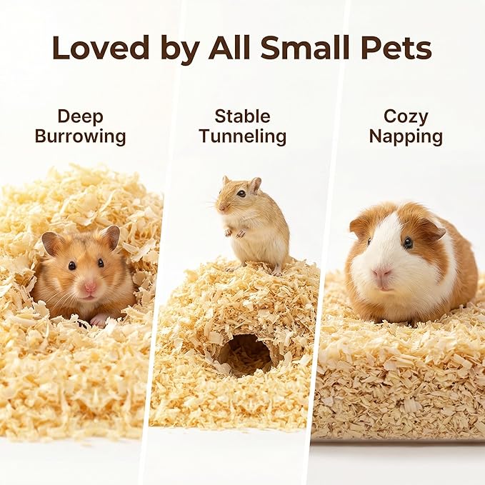 Hamster Bedding - Guinea Pig Bedding Rabbit pet Bedding Guinea Pig Rabbit Litter Snake Enclosure Horse Bedding pellets Bunny Pig Hedgehog Chicken coop Reptile Animal Bedding (2.2, Pounds)