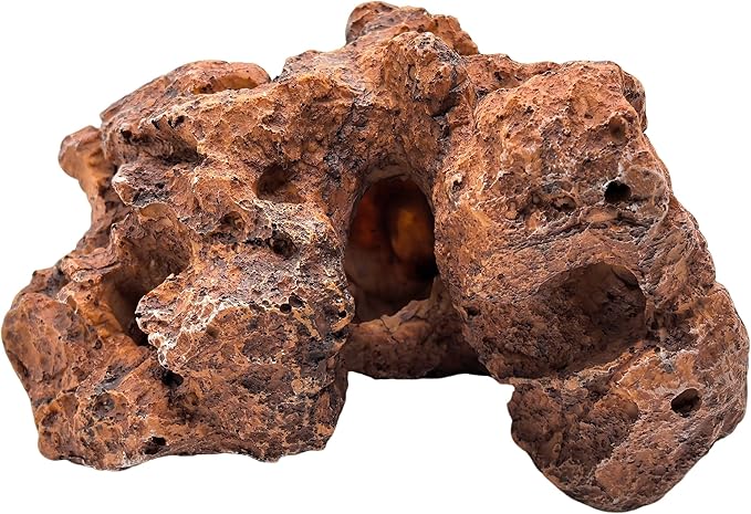 M2cbridge Large Aquarium Resin Holey Rock Decorations Hideouts Mountain Hideaway Caves Aquascaping Color A