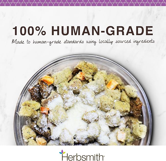 Herbsmith Sassy Cat Kibble Seasoning – Freeze Dried Smoked Gouda – Gourmet Food Topper for Picky Eaters – 100% Human-Grade Cheese for Cats - 3.6 oz