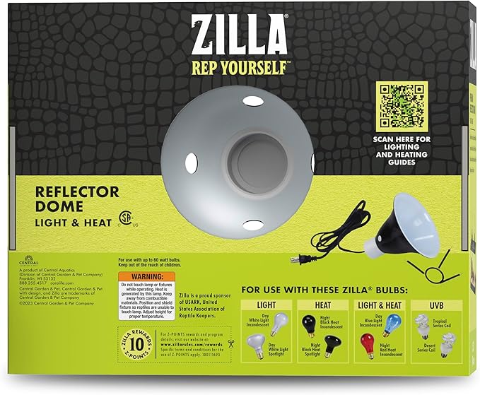 Zilla Premium Reflector Domes 5.5 Inches,Black