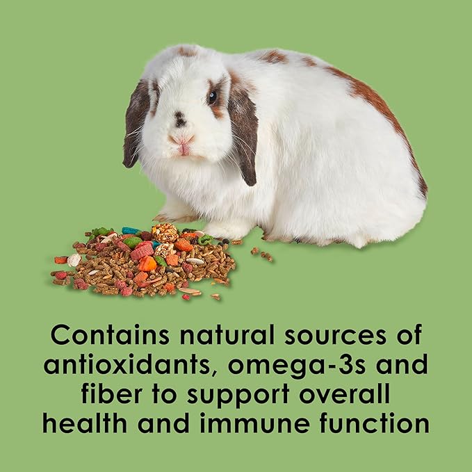 Kaytee Fiesta Rabbit Food, Nutritious and Fun Blend, Supports Dental Health and Digestion, 25 Pounds