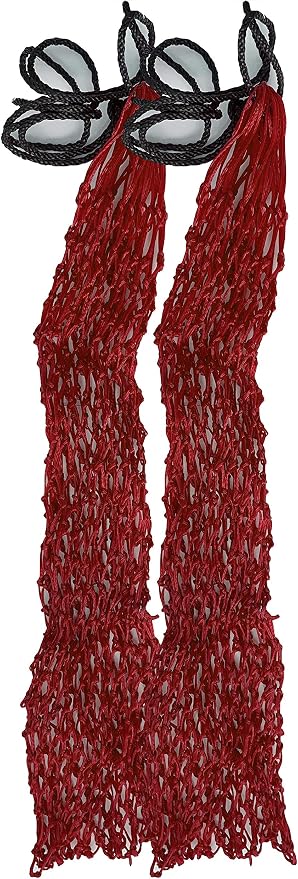 Majestic Ally 2 pcs Ultra Slow Feed 1.5"x1.5" Holes 40” Hay Net for Horses and livestocks (Red)