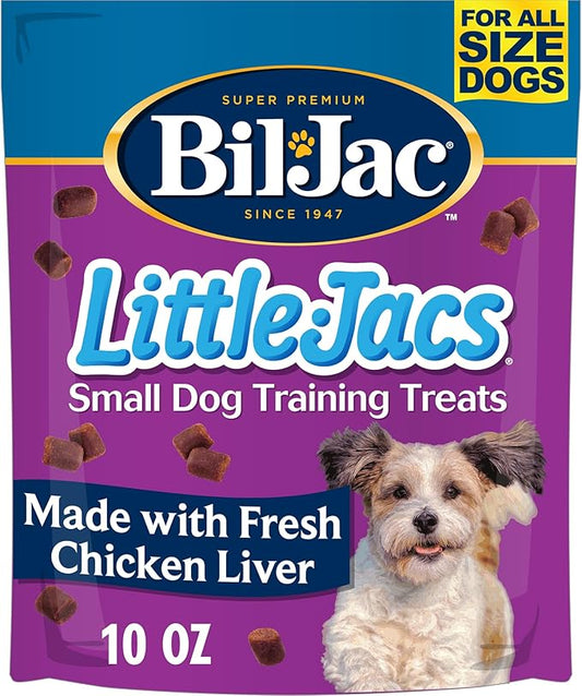 Bil-Jac Little-Jacs Small Dog Training Treats | Soft Chicken Liver Recipe | 10 oz