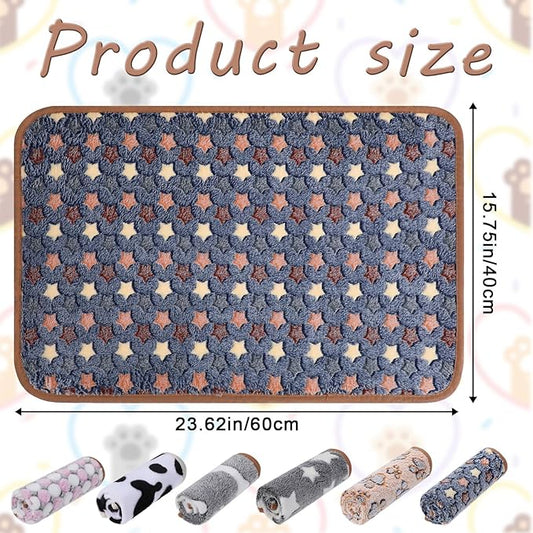 EupHHonycs 6 Pcs Guinea Pig Bedding Fleece Blankets 16 x 24 Inch Washable Rat Cage Liners Reusable Small Animal Pet Pee Pad Sleep Mat Pad Cover for Hamster Ferret Rabbit Chinchilla Hedgehog