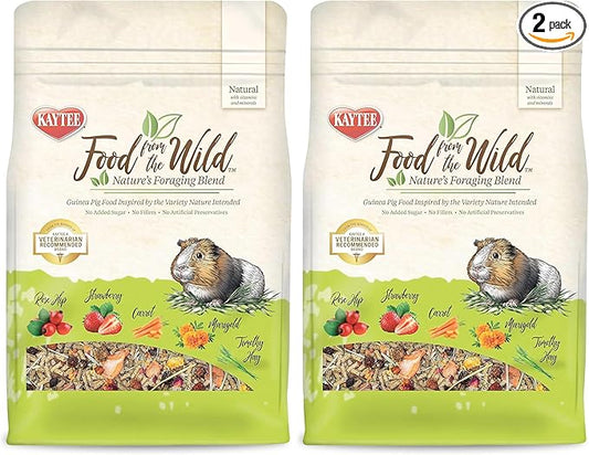Kaytee Food from The Wild Natural Pet Guinea Pig Food,4 Pound,(Pack of 2)