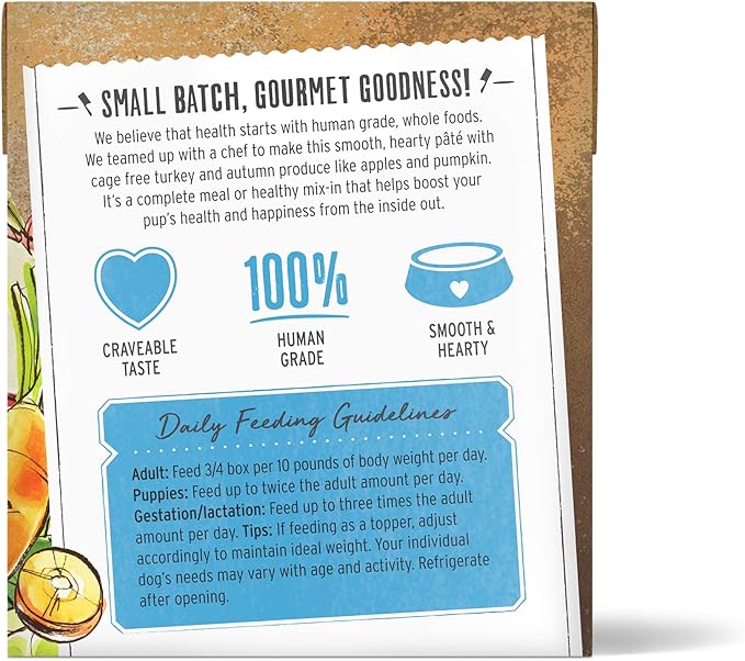 The Honest Kitchen Human Grade Wet Dog Food - Turkey & Autumn Veggies