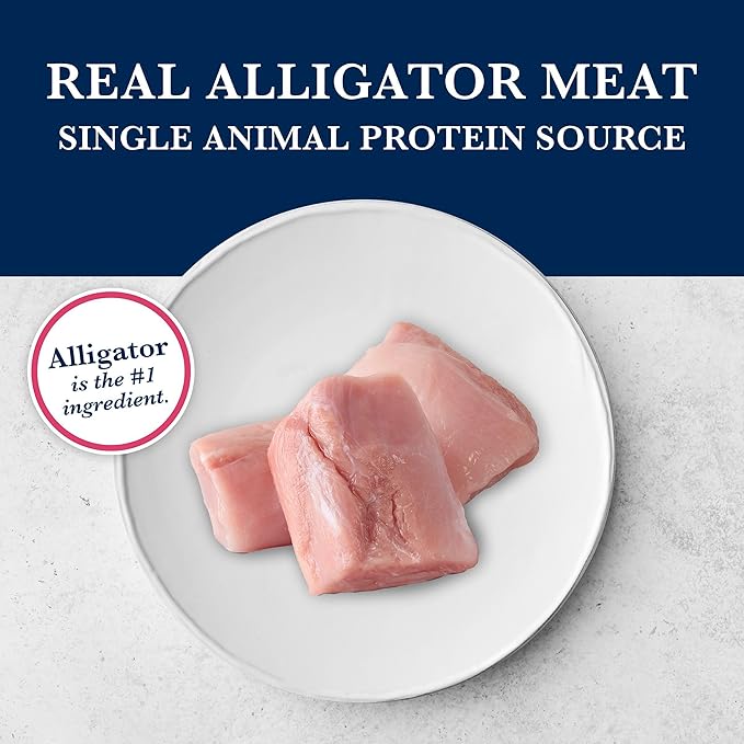 Blue Buffalo Natural Veterinary Diet NP Novel Protein Wet Cat Food, Alligator 5.5-oz cans (Pack of 24)