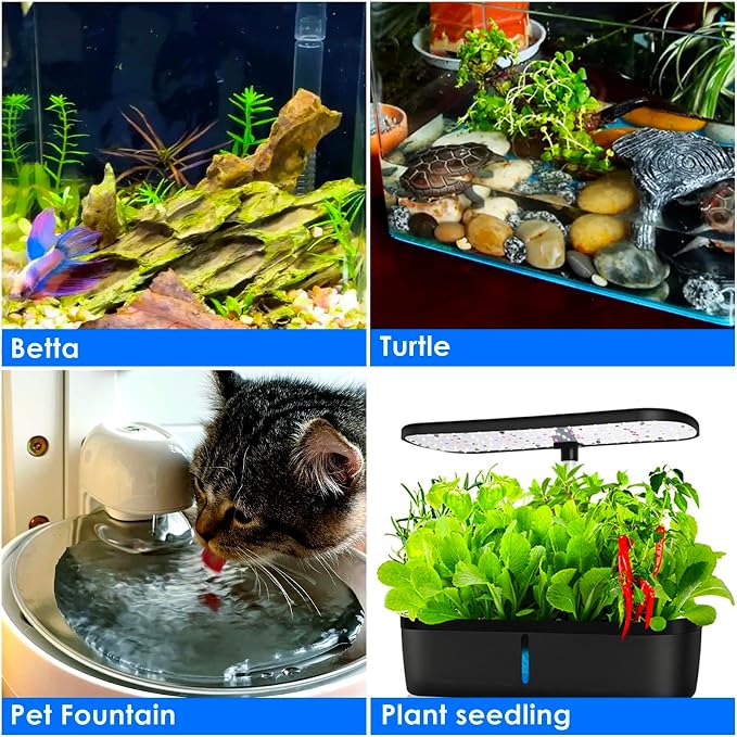 Aquarium Heater 100W Super Small Fish Tank Heater with Digital Display Thermostat, Alumina Ceramic Betta Tank Heater Turtle Heater for 10-20 Gallon Tanks