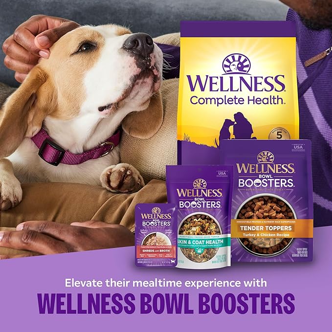 Wellness Bowl Boosters Bare Freeze Dried Turkey Dog Food Topper for Small, Medium, and Large Breeds, Grain Free, Natural, 4 oz Bag