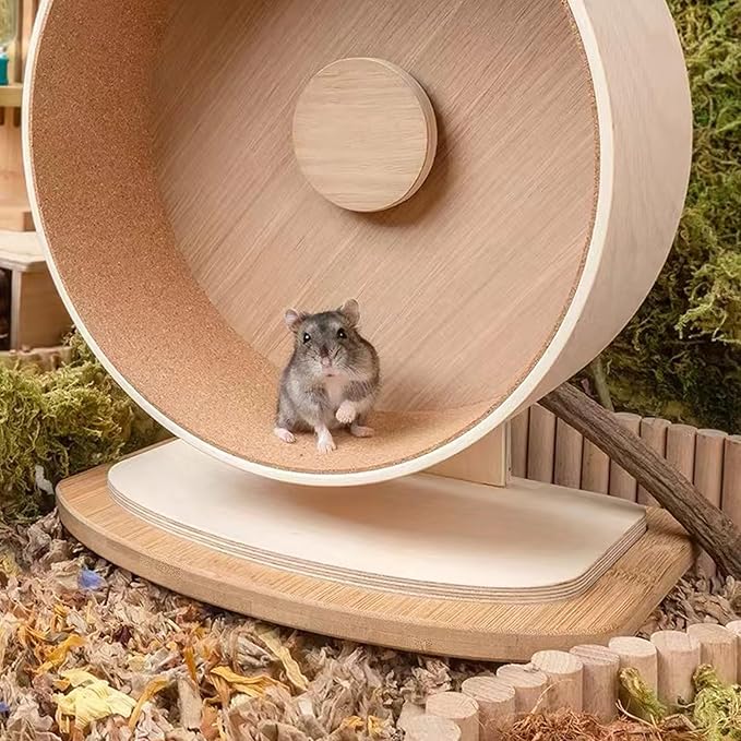 Hamster Wheel Platform, Hamsters Wheel Platform Compatible with Medium Hamsters Running Wheels Featuring Raised Edges for Enhanced Stability