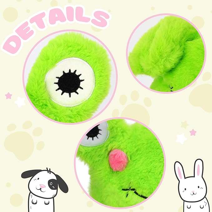 Bubblepompom Animal Hat with Ears Moving Jumping Pop Up Beating Hat Plush Holiday Cosplay Dress Up Funny Gift for Kids