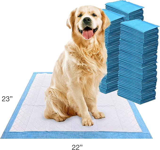 Four Paws Wee-Wee Superior Performance Unscented Pee Pads for Dogs & Puppies, Quilted Leak-Proof Dog Housebreaking Potty Training Floor Protection, 22" x 23", 200 Count