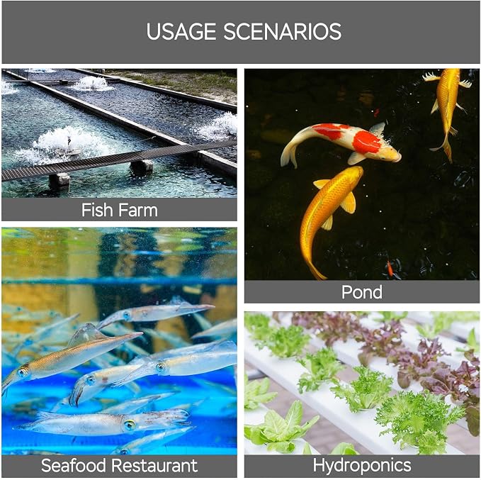 AquaMiracle Aquarium Air Pump Commercial Air Pump with Aluminum Housing, 600/1000/1200/1750GPH Fish Tank Bubbler Pond Aerator for Aquariums, Ponds, Hydroponics