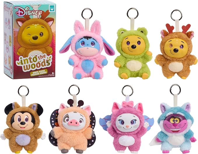 HAPPY HAUL Disney Into the Woods Vinyl Plush Clip-on Surprise Toy | Drop 2 Blind Box Collectible, 5.5-Inch Plush with Vinyl Face by Just Play, Short-Run Drop, Ages 8+