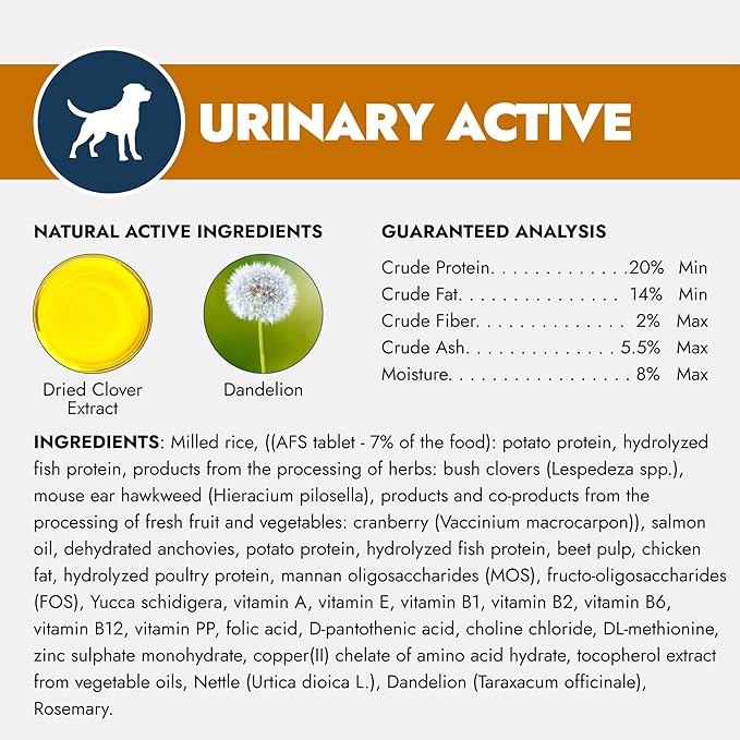 Forza10 - Dog Food, Vet-Approved Pet Food for Urinary Health and UTI Support, Non-GMO, Fish Flavor, Made in Italy (22 lb)