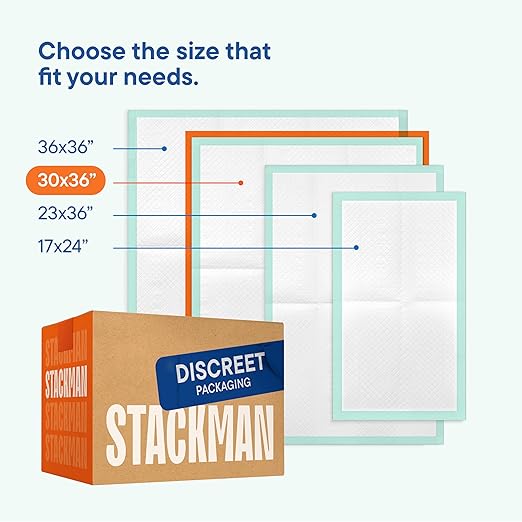 Chucks Pads Disposable 30x36 Underpads [50-Pack] Incontinence Chux Pads Absorbent Fluff Protective Bed Pads - Extra Large Pee Pads for Kids, Adults & Elderly | Leak Proof Puppy Pads for Training - XXL