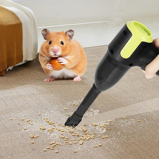 Guinea Pig Poop Vacuum: Mini Handheld Cordless Spot Cleaning Tool for Pet Cages – Ideal for Lightweight Daily Cleanup of Guinea Pig, Rabbit, Hamster, Chinchilla, Reptile, Bird & Small Animals