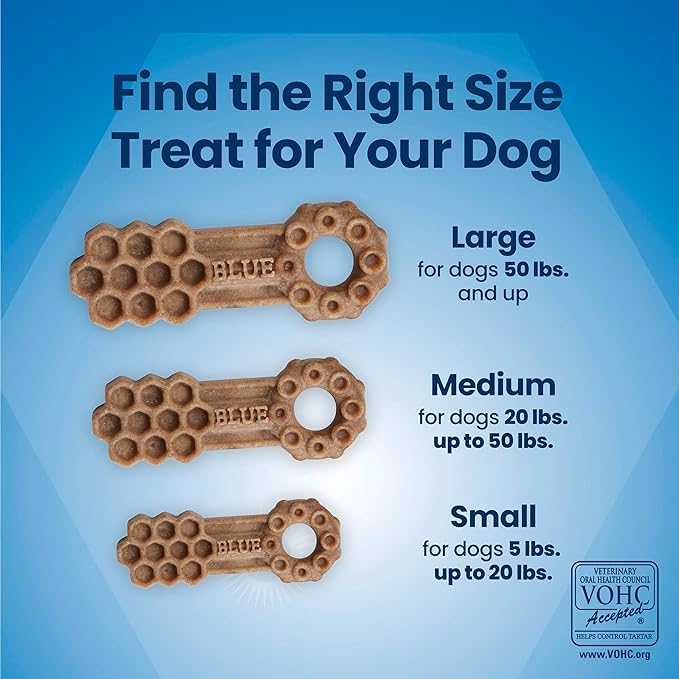 Blue Buffalo Dental Chews Small Natural Dog Treats, Chicken & Spearmint 22.6-oz Bag (56 Count)