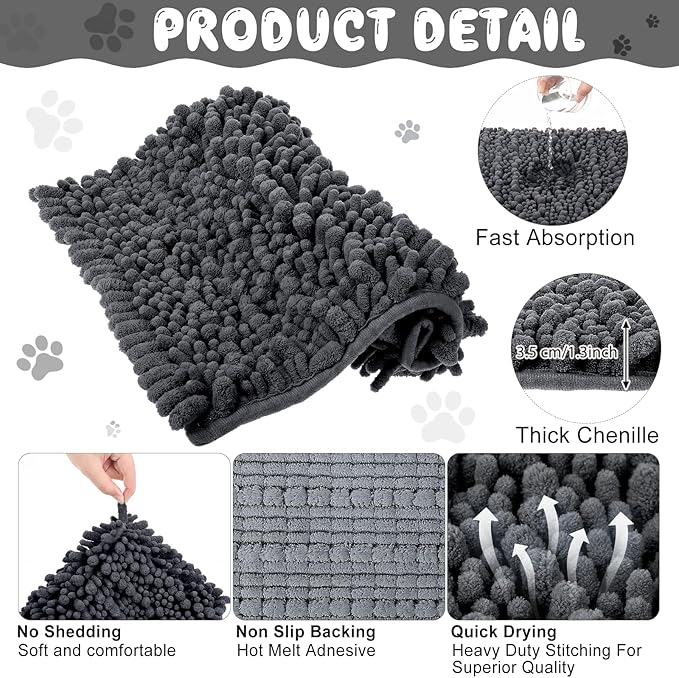 Amylove 4 Pcs 12 x 12 Inch Guinea Pig Cage Liner Washable Shaggy Chenille Pee Pads Pet Dog Cat Bedding Training Mat for Small Animal Guinea Pig Puppy Bunny Hamster