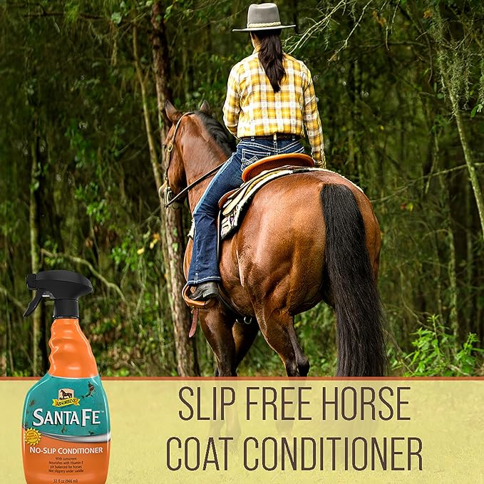Absorbine Santa Fe Coat Conditioner & Sunscreen, Non-Slippery Formula, 32oz Spray