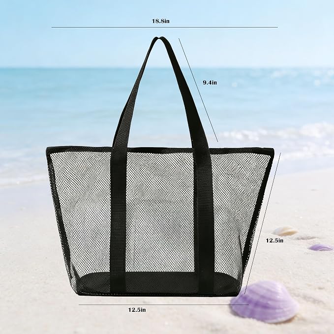 Beach Sand Sifter| Shark Tooth Sifter & Shell Scooper with 1 Mesh Bags, Boys & Girls | Fun Beach Toys for Shell Collecting