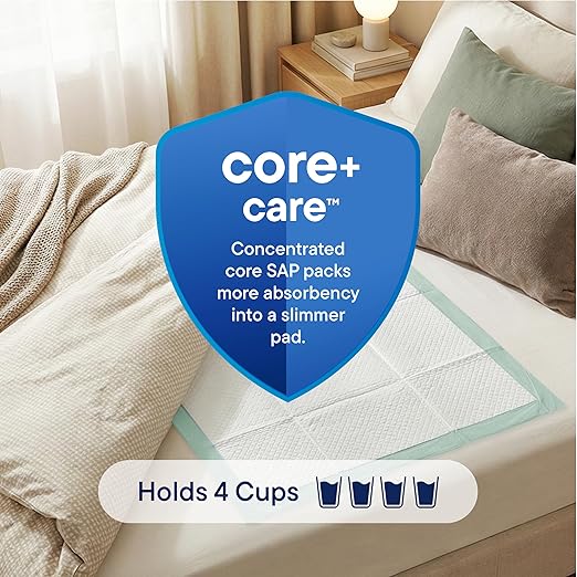 Chucks Pads Disposable 30x36 Underpads [50-Pack] Incontinence Chux Pads Absorbent Fluff Protective Bed Pads - Extra Large Pee Pads for Kids, Adults & Elderly | Leak Proof Puppy Pads for Training - XXL