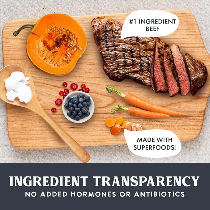 Health Extension Gently Air Dried Beef Dog Food, (12oz, 340 g) – Complete & Balanced with 85% Animal Protein and 30+ Superfoods for All Life Stages