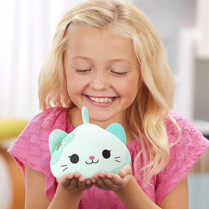 Onsoyours Original Rainbow Cat Plush Kitty Plushies Toy Blue Cat Kitten Stuffed Animal Soft Pillow Kawaii Plushie Gift for Kids & Adults (Rainbow Cat, 9")