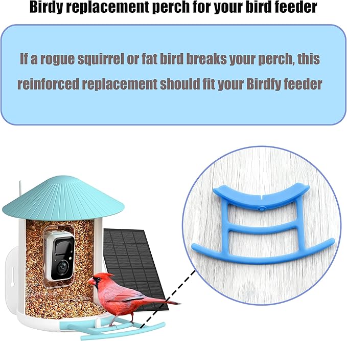 Perch for Smart Bird Feeder, Accessories Compatible with Bird Feeder Camera