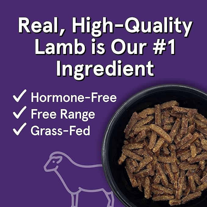 TRMC Real Meat Air Dried Cat Food & Dog Food w/Real Lamb - 14oz of USA-Crafted Grain-Free Dry Dog & Cat Food Sourced from Hormone-Free, Free-Range, Grass-Fed Lamb - All Natural, High Protein Pet Food
