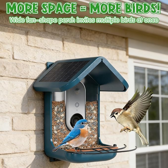 Metal Perch Extender for Bird Buddy Feeder, Suet Feeder Accessories and Replacement Part – Easy Installation with 2 Screws, Supports Multiple Birds for Enhanced Birdwatching & Photography