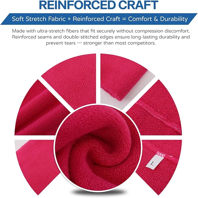 Dog Calming Hoodie and Ear Muffs – Soft Double-Layer Ear and Neck Cover for Anxiety Relief & Noise Protection, Elastic Pet Head Wrap for Grooming, Bath, Drying & Fireworks