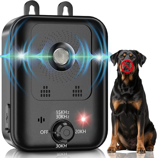 Anti Barking Devices, Auto Barking Control Devices with 3 Modes, Rechargeable Ultrasonic Dog Barking Deterrent Devices Bark Box, Effective Stop Barking Dog Devices for Indoor & Outdoor Use
