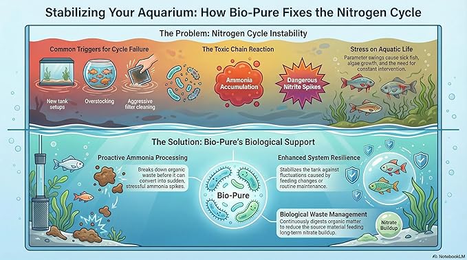 Bio-Pure Pond & Aquarium is (Whey) Better. Ask Rufus: Why is Bio-Pure with (DPW) Better? – 50/50 Dual-Action for Water Clarity + Bottom Waste/Sludge - Treats up to 7,000 gal. (Microbe Nutrition)