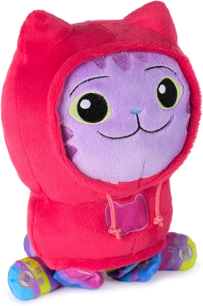 Gabby’s Dollhouse, Move & Groove Daniel James DJ Catnip Plush Toy, 10-Inch Tall Stuffed Animal with Moving Arms, Kids Toys for Girls & Boys Ages 3+