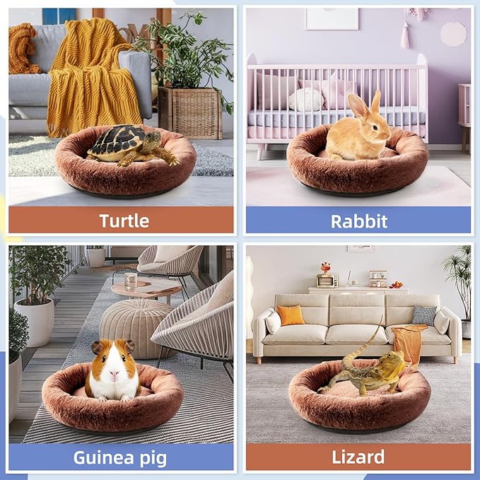 FEBSNOW Guinea Pig Beds, Hamster Bed Hedgehog Bed for Hamster Hedgehog Squirrel Tortoise Lizard and Other Small Animal