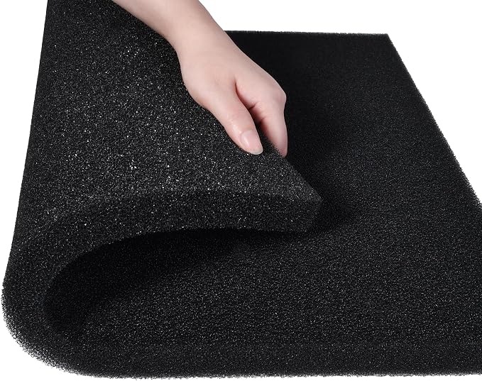 ALEGI Aquarium Sponge Filter Pad, Bio Filter Media Foam Sponges, Cut-to-Size Foam for Fish Tank (20"x20"x1" (50PPI))