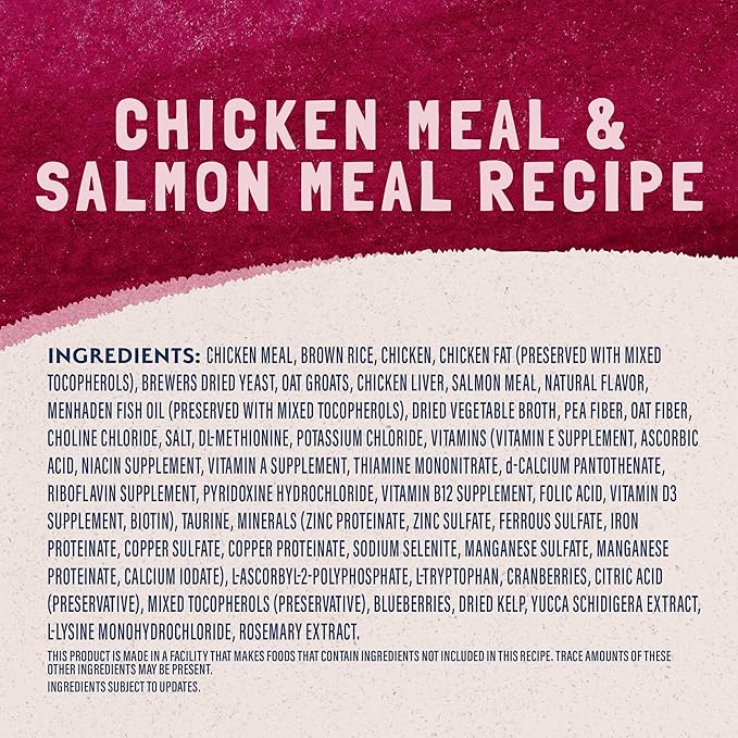 Natural Balance Original Ultra Dry Cat Food, Chicken Meal & Salmon Meal Recipe, Whole Body Health for Kittens to Adult Cats, 6 lb. (Pack of 1)